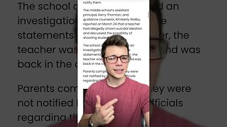 Trans Teacher Threatens to SHOOT Students- Keeps Job!?