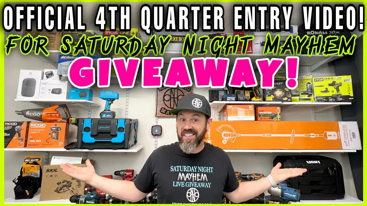 OFFICIAL 4th Quarter Entry Video For Saturday Night Mayhem GIVEAWAY!