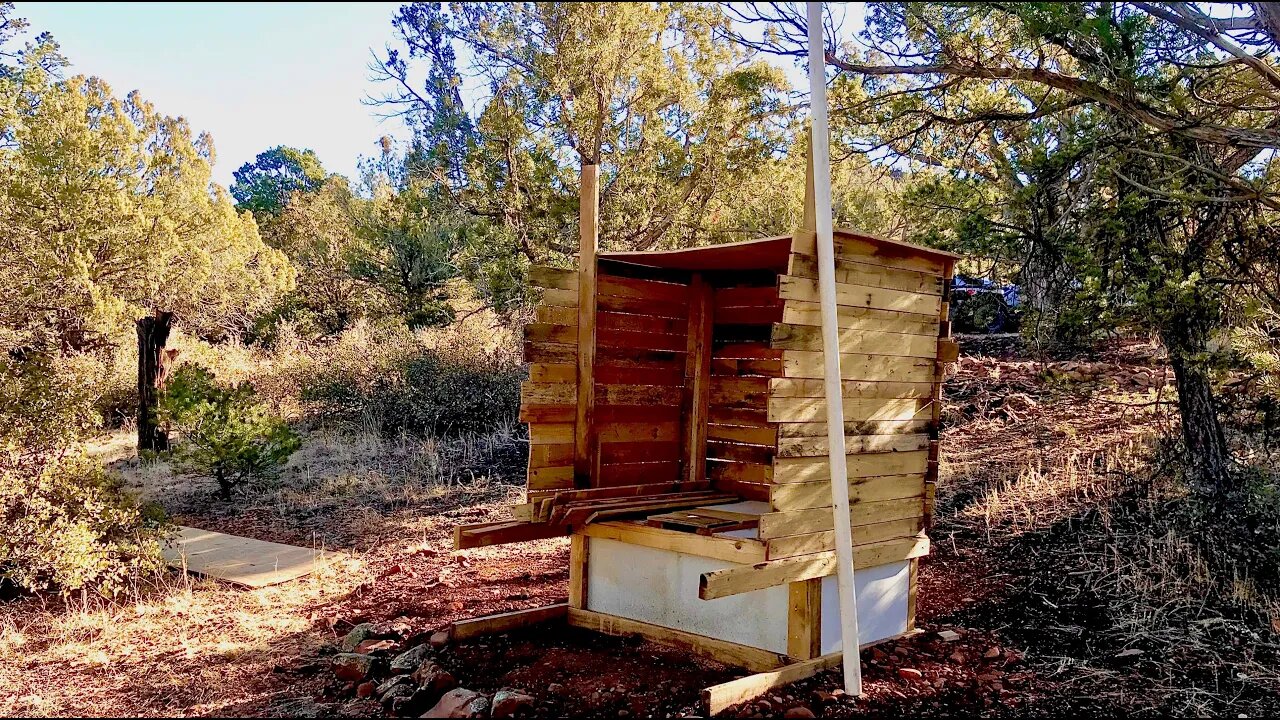 Installing a Solar Powered Exhaust Vent for my Outhouse