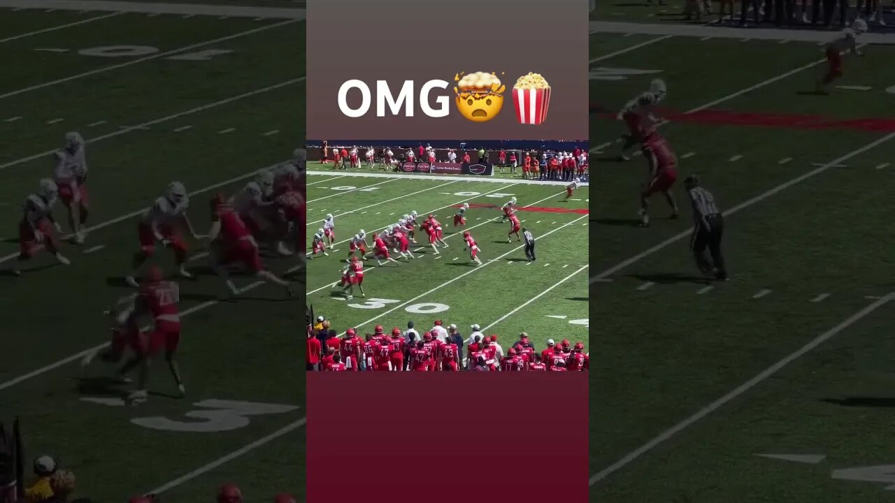LIBERTY Vs BOWLING GREEN 🎪 Catch 🔥🔥❗️ #americanfootball #youtubeshorts #fypシ #onehandcatch