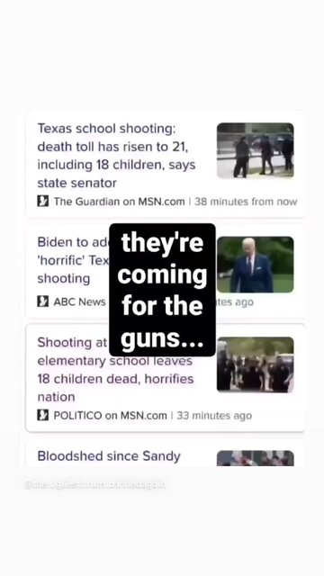 They want your GUNS!!! 💪🏾