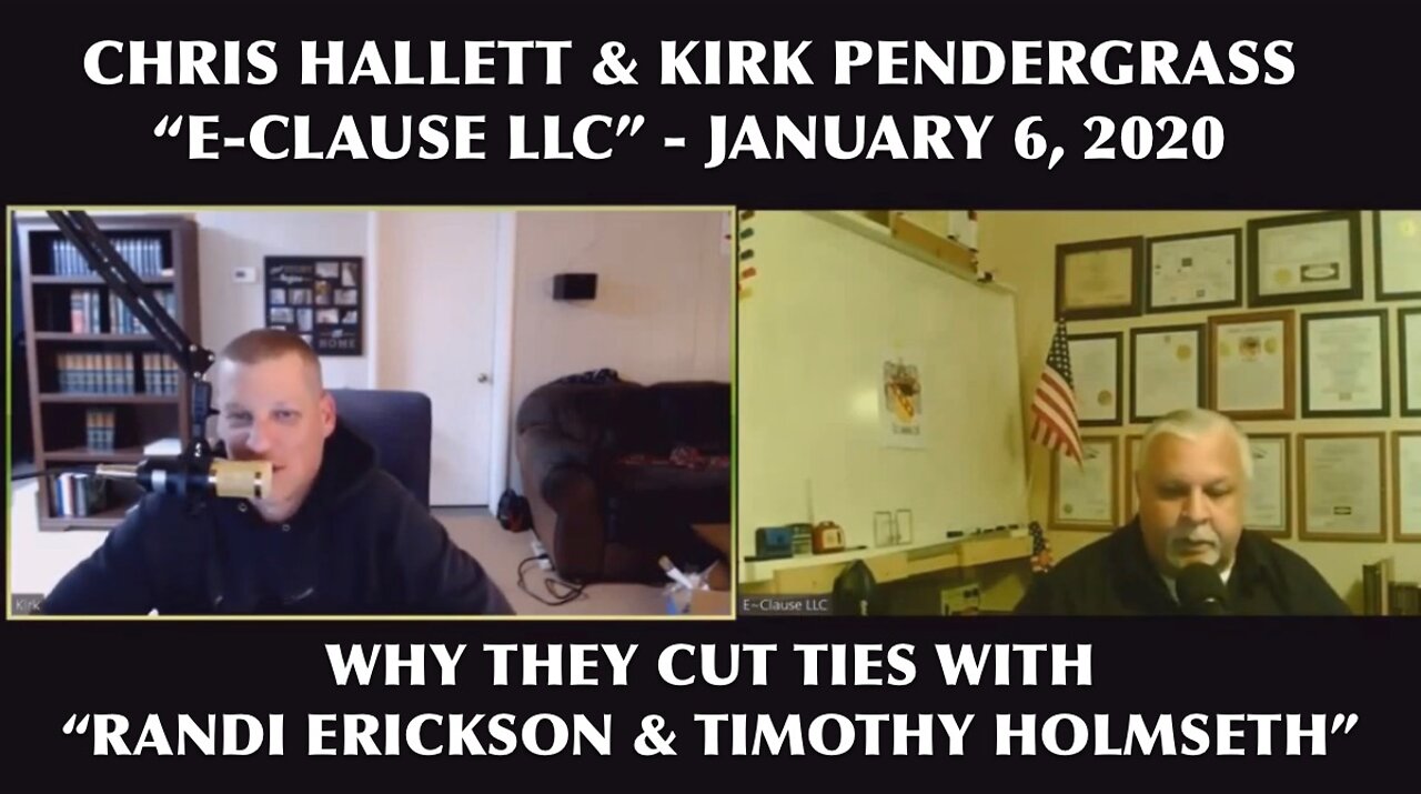 CHRIS HALLETT & KIRK PENDERGRASS: “WHY THEY CUT TIES WITH RANDI ERICKSON & TIMOTHY HOLMSETH”