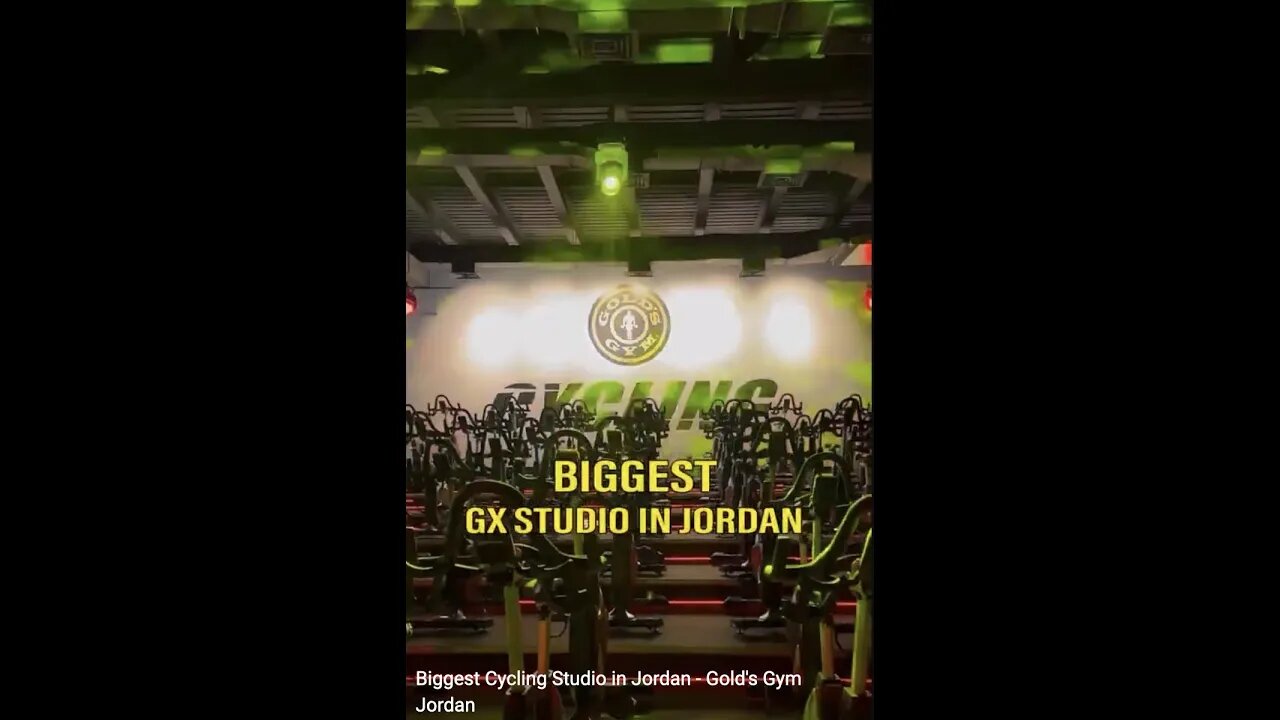 Biggest Cycling Studio in Jordan - Gold's Gym Jordan