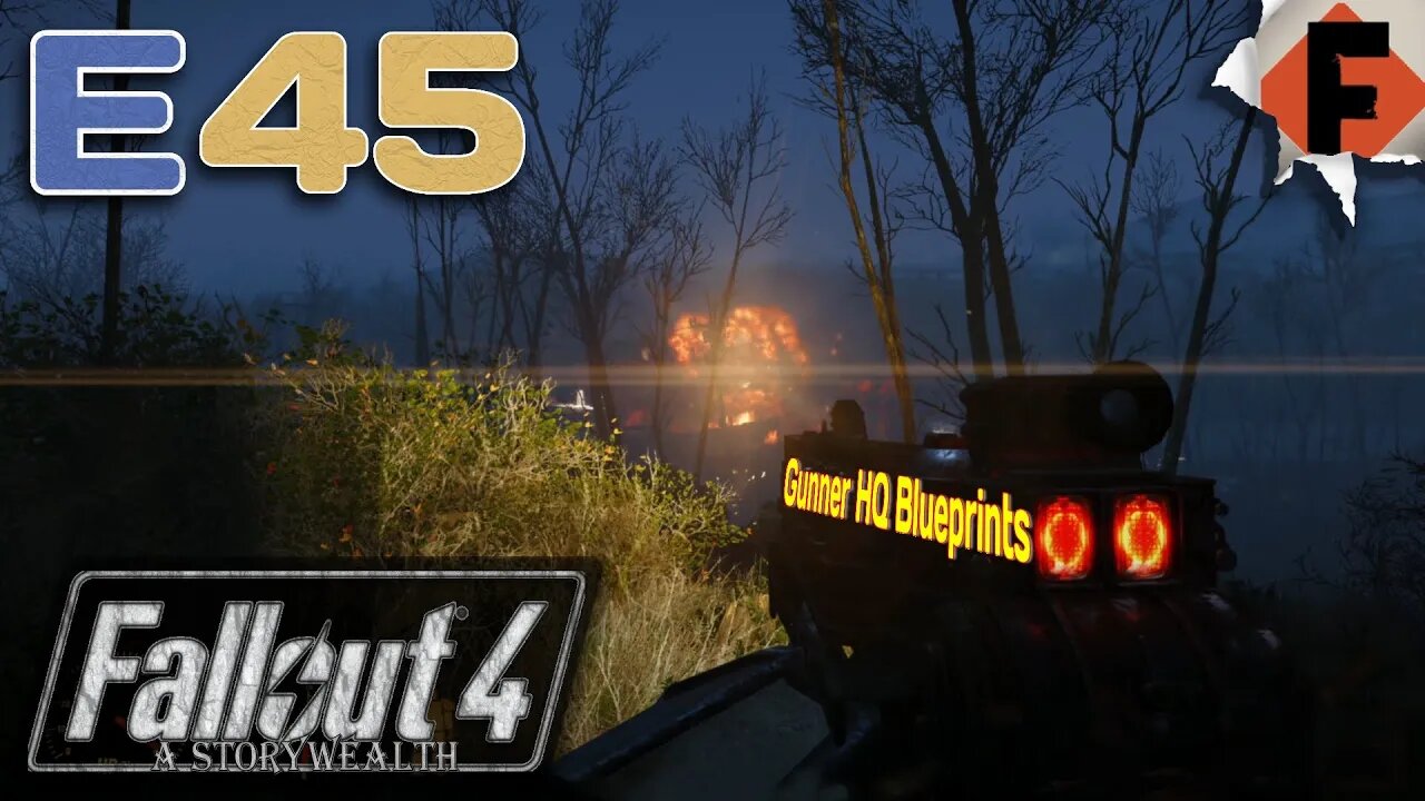 Tactical Maneuvers: Gunners Headquarter Blueprints // Fallout 4 Survival- A StoryWealth// Episode 45