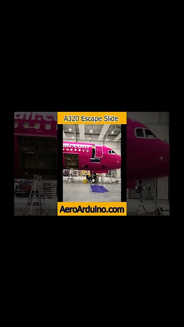 WizzAir Funny Emergency Slide Shoots #Aviation #Flying #AeroArduino