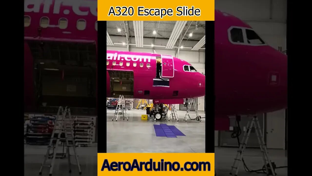 WizzAir Funny Emergency Slide Shoots #Aviation #Flying #AeroArduino