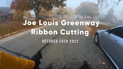 Joe Louis Greenway Ribbon Cutting Ride