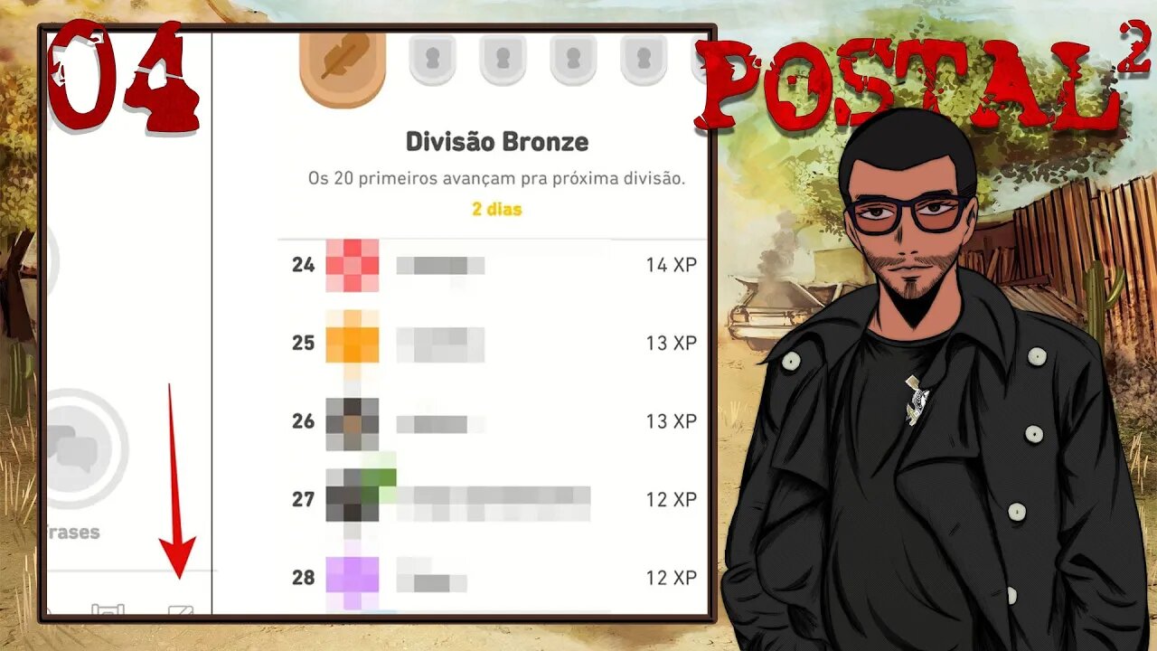 PLATINA NO DUOLINGO - Postal 2 #04