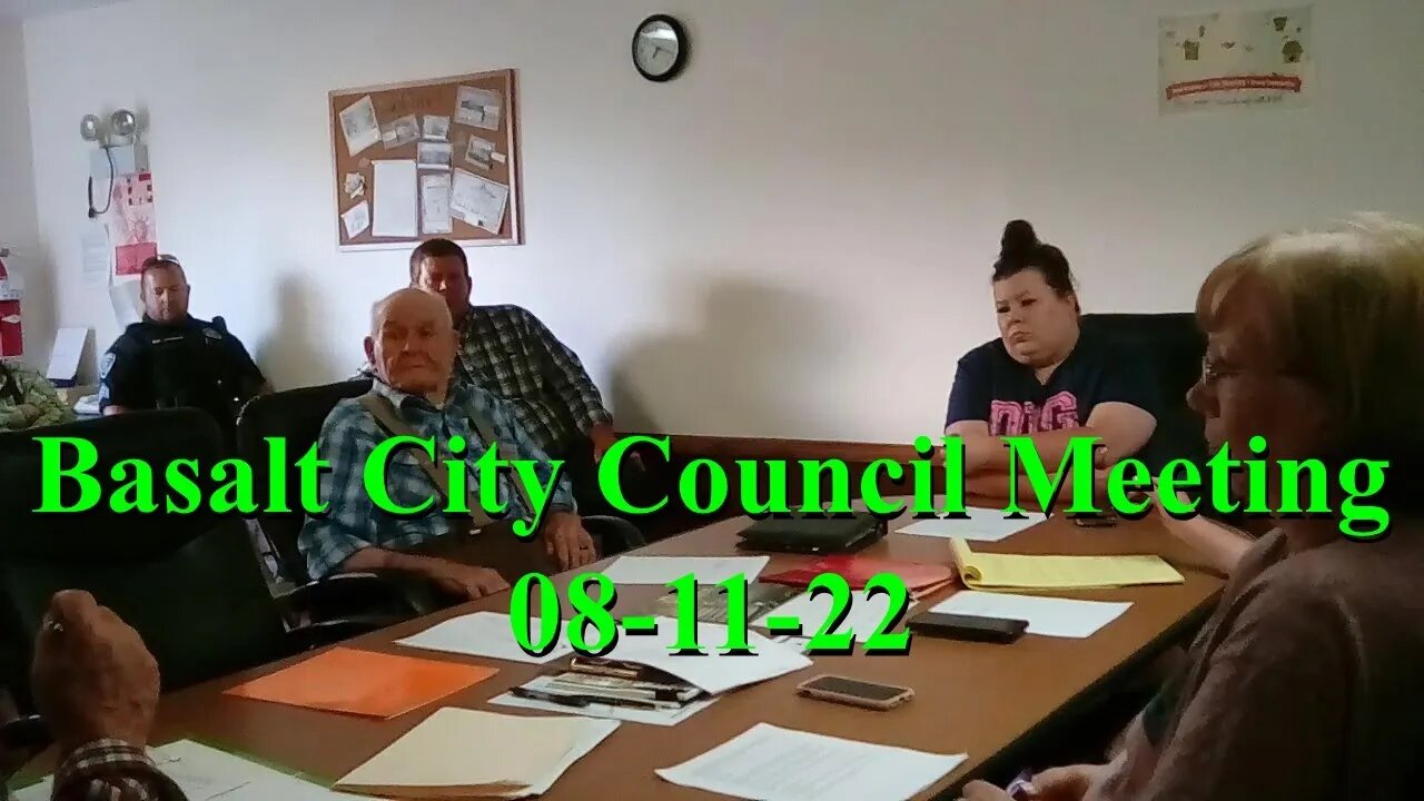 No. 718 – Basalt City Council Meeting 08–11–22