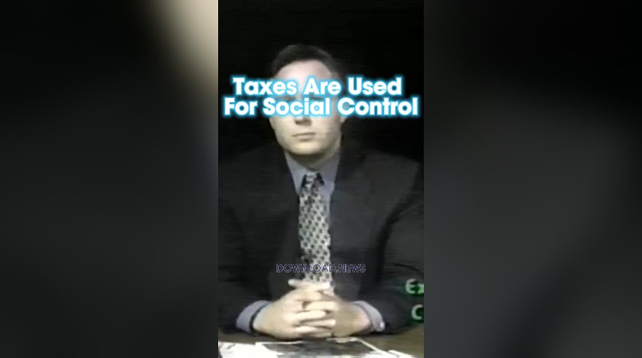 Alex Jones: Taxes Are Used To Keep The Slaves Poor & Obedient - 1999