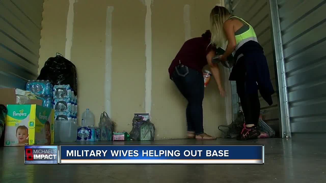 Military wives start donation drive for hurricane victims in the Panhandle