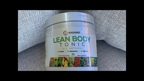 Nagano Tonic (Real Customer) Lean Body Tonic Review - Nagano Lean Body Tonic Reviews