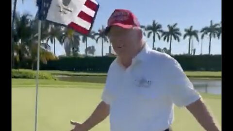 Trump Makes a Hole-in-One. His Instant Reaction