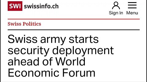 Swiss Army deploys 5000 Soldiers For WEF Protection