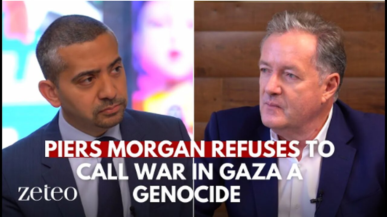 Piers Morgan refuses to call war in Gaza a genocide