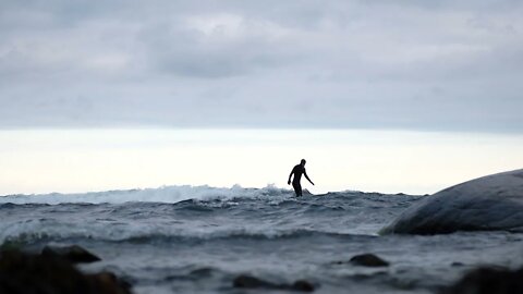 Vågsurfing Ålands hav