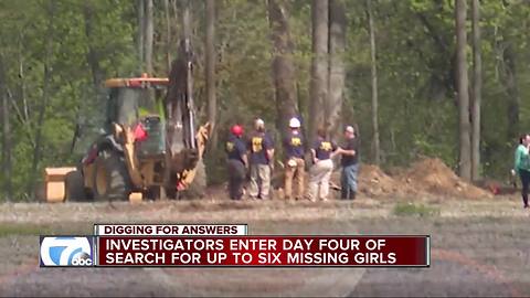 Investigators enter day four of search for up to 6 missing girls