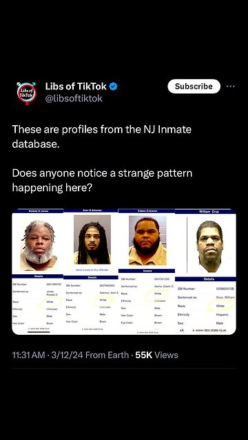 NJ Criminal database.... white criminals