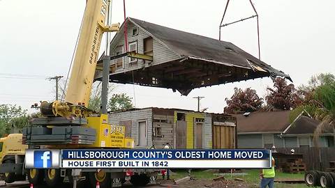 Hillsborough County's oldest home moving to new location in Hyde Park