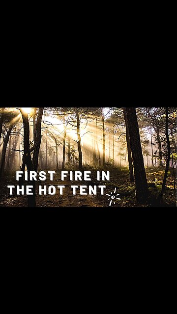 Fired up the hot tent for the first time this year #shorts