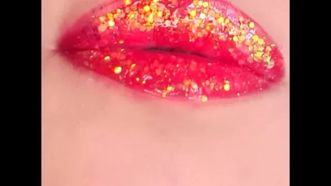 Glitter Red Lipstick #shorts #trending #viral #shortvideo #lipswatches