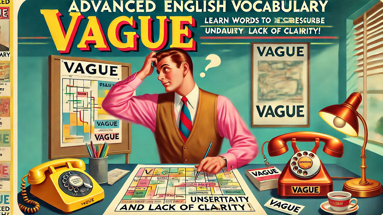 Vocabulary and Pronunciation "VAGUE" Advanced English