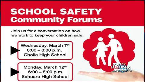 School safety community forums to be held by Tucson Unified School District