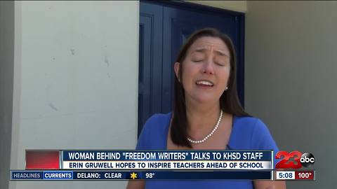 Erin Gruwell "The Freedom Writers Diary" author inspires Kern County teachers