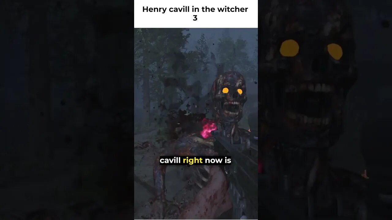 Henry Cavill in The Witcher 3 - CAMP BLOOD (Call of Duty Zombies) #shorts