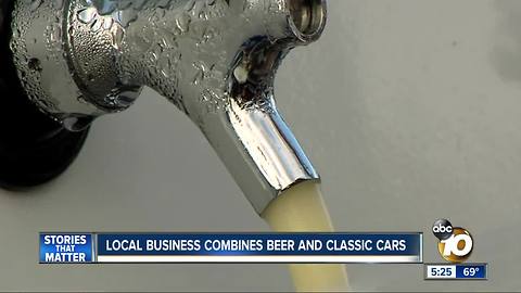 Beer and classic cars combined in business