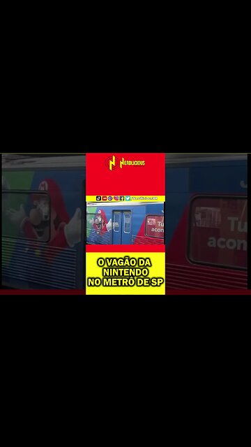 ⭐️ SHORTS ! O vagão da NINTENDO no METRÔ de SP! #shorts