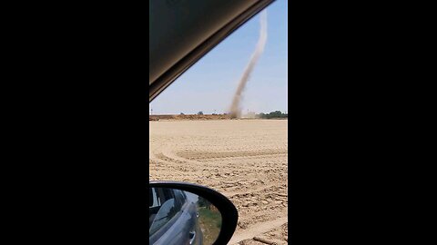 Dirt devils in sandy fields