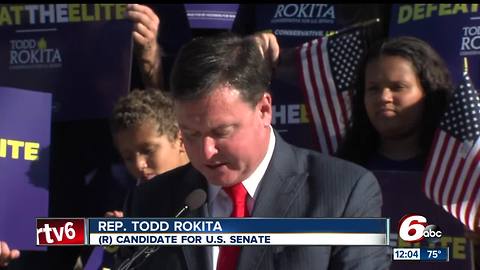 Indiana congressman Todd Rokita announced Wednesday he's running for U.S. Senate