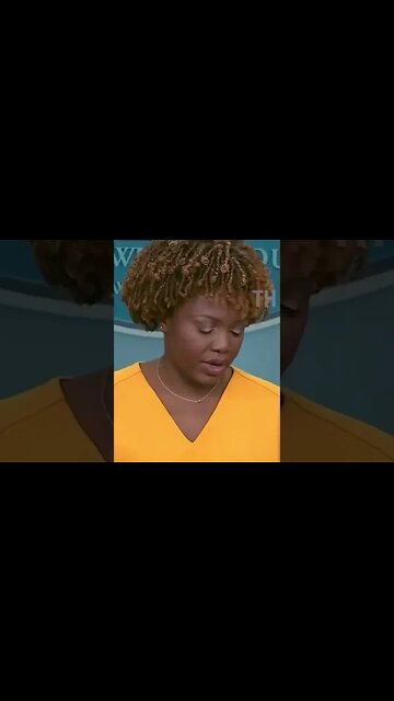 Look how NERVOUS Karine Jean-Pierre gets when asked about Hunter Biden