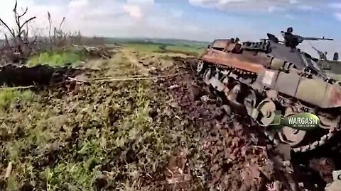 Destroyed Leopard 2R HMBV (Heavy Mine Breaching Vehicle) in Zaporozhye