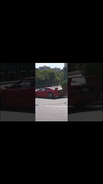 💥Ferrari F40 in stop andngo traffic at Riviera 👏💥 #ferrarif40 #f40 #ferrari #enzoferrari #hypercar #