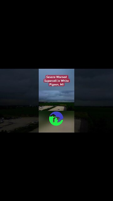 #supercell #thunderstorm in White Pigeon, #michigan