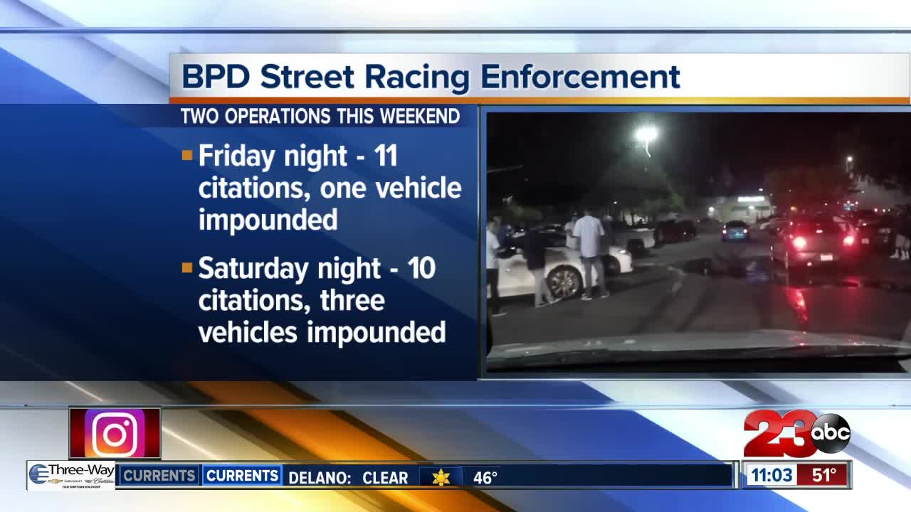 Bakersfield police seize three vehicles in street racing operation