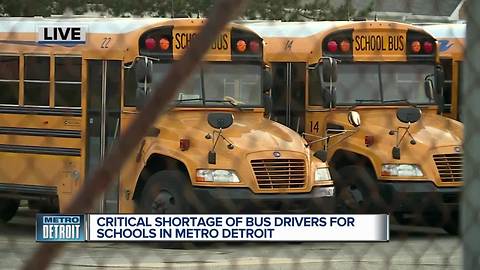 Bus driver shortage in metro Detroit results in students being late to class