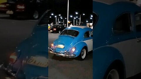 VW FUSCA AZUL RAG TOP