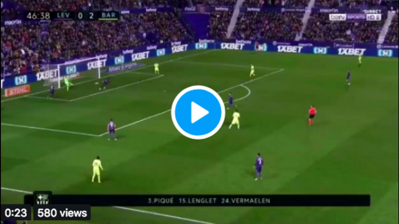 El segundo gol de Messi vs Levante