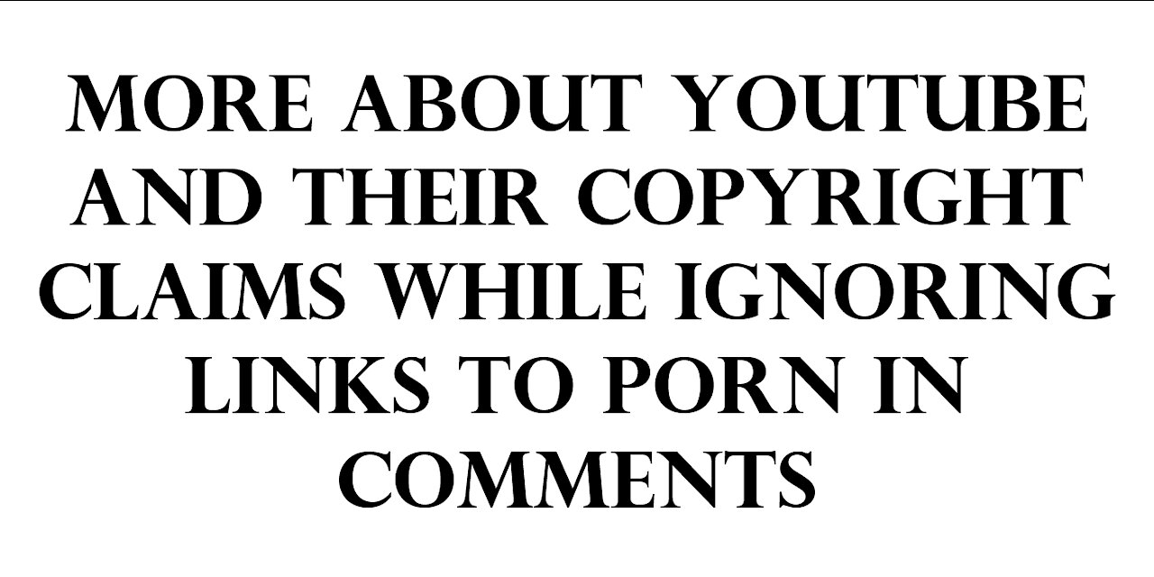 More about youtube and their copyright claims...