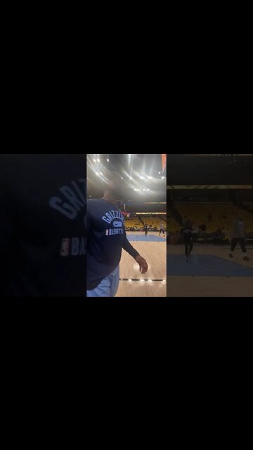 NBA@Memphis Grizzlies - wet warm up.#shorts #memphisgrizzlies #playoffs