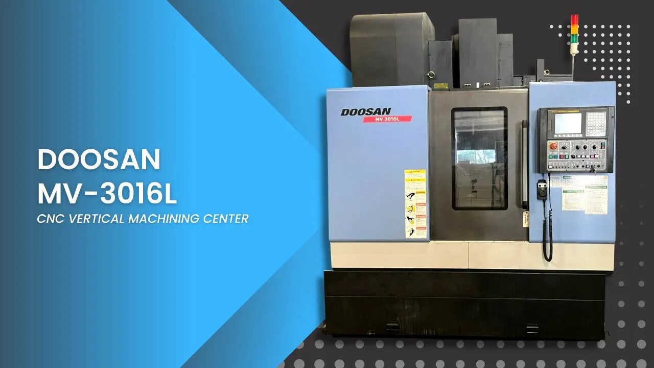 DOOSAN MV-3016L CNC VERTICAL MACHINING CENTER SKU 2403 – MachineStation