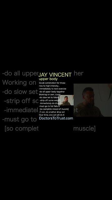Ray Vincent. slow exercise; quick between exercises