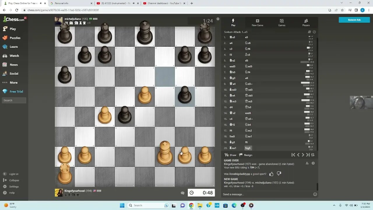 playing chess on chess.com