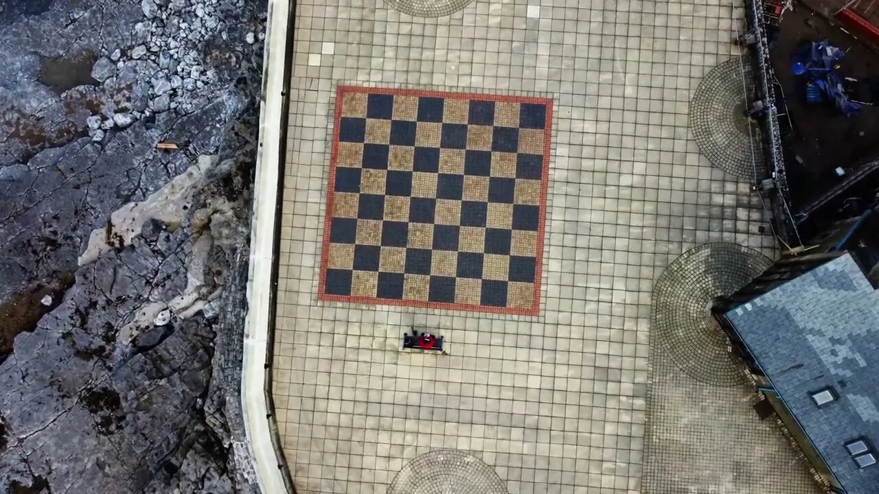 Porthcawl Drone: Giant Chessboard