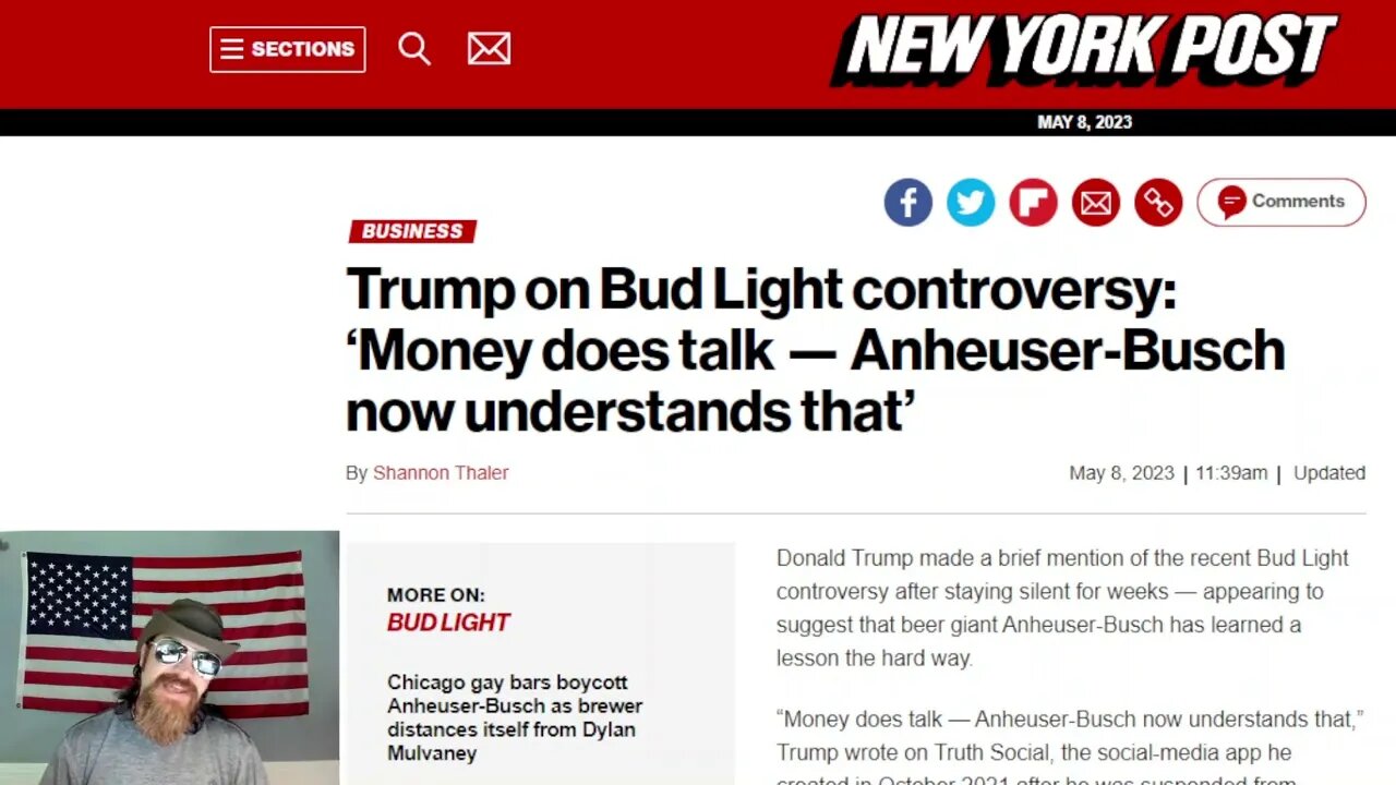 Trump Speaks On The Bud Light Debacle