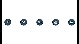 Cool Social Media Buttons With HTML and CSS №4