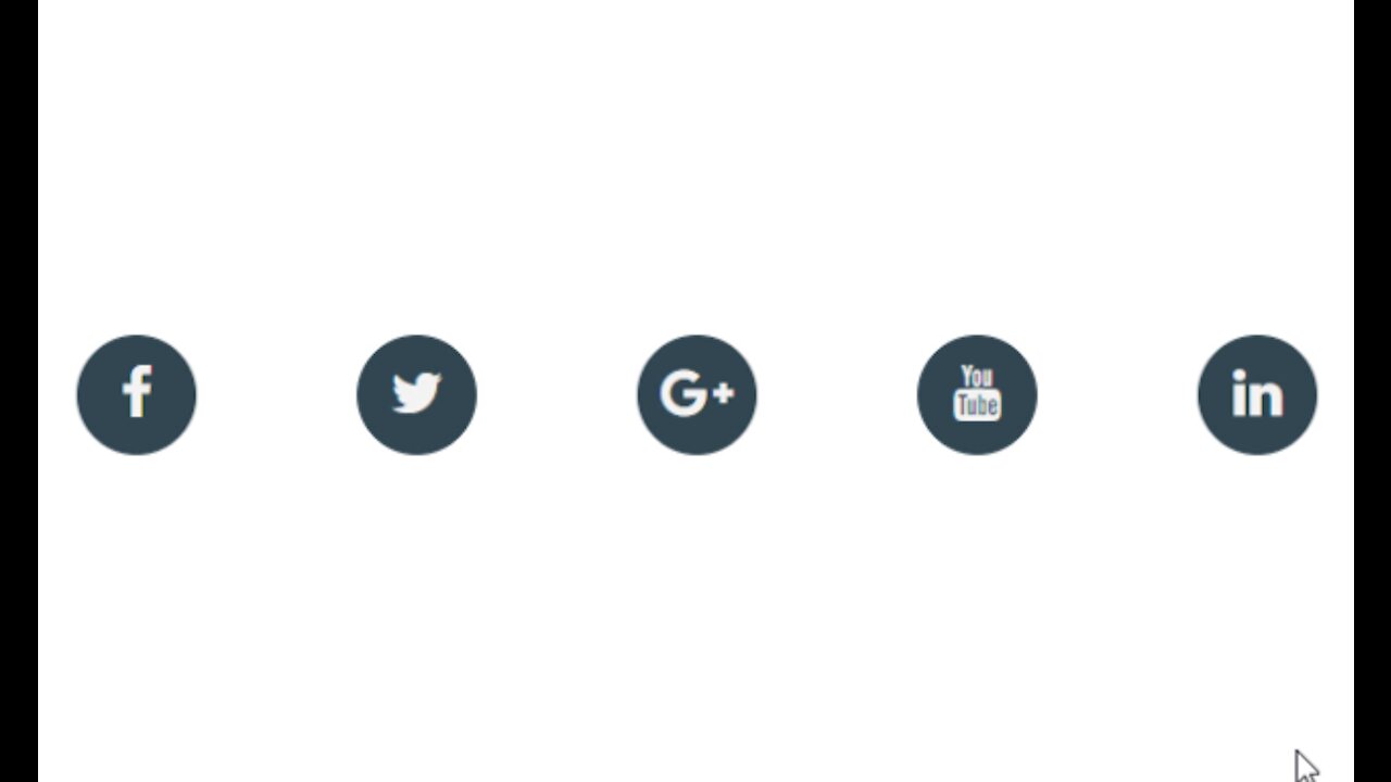 Cool Social Media Buttons With HTML and CSS №4